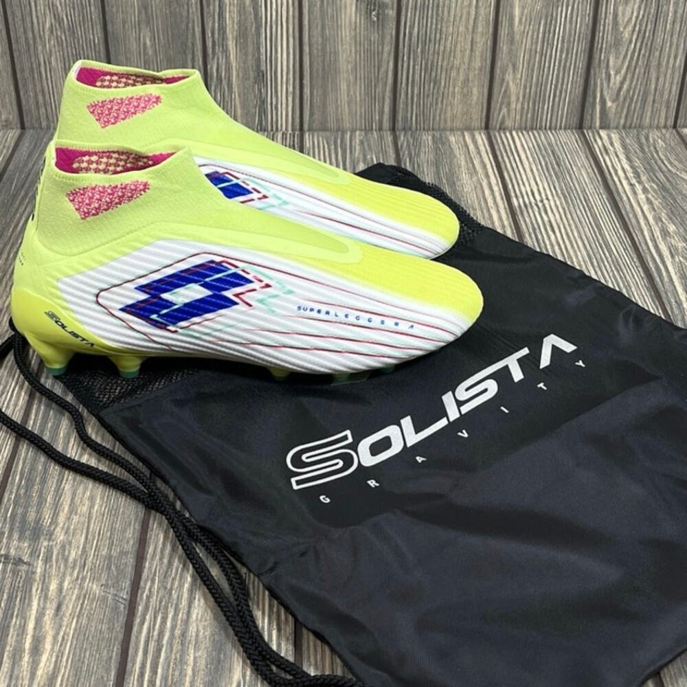 Lotto Solista 100 Gravity VIII FG Unisex Soccer Futbol Cleats M10.5‎ W12 220556